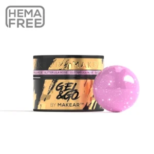 MAKEAR Gel&Go Glitter Lila Rose GG24 - żel budujący 50ml